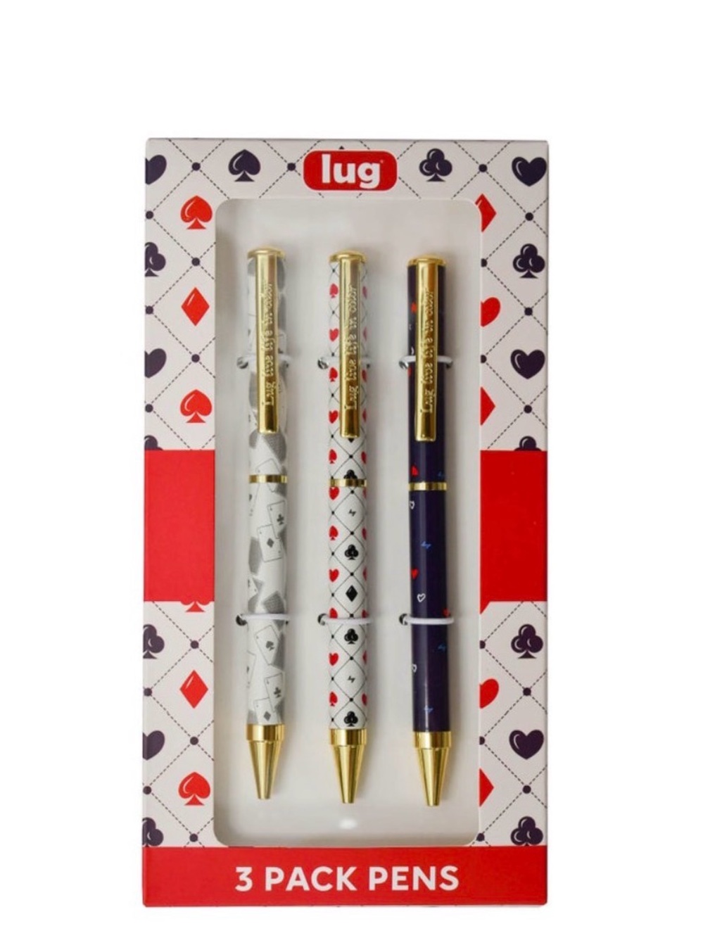 Lug Pens 3-pk Scribble NWT Suit Yourself